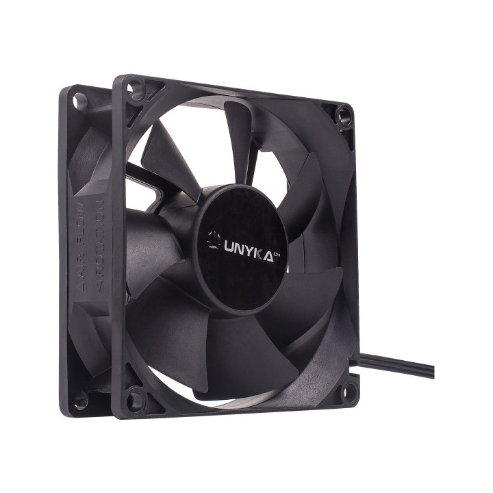 Unykach Ventilador 90mm - Velocidad Max. 2000rpm - Color Negro