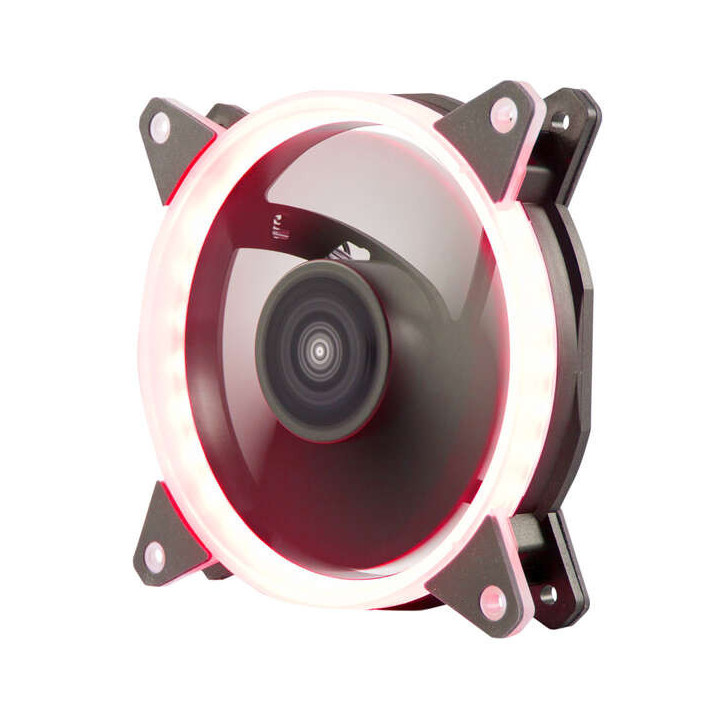 Unykach Candy 20 Red Ventilador 120mm con Iluminacion Roja - Velocidad Max. 1400rpm - Color Negro