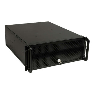 Unykach UK4129 Caja Rack 4U 19" - Tamaños de Disco Soportados 3.5" - Filtro Frontal Antipolvo - Cierre de Llave - USB-A 2.0 -