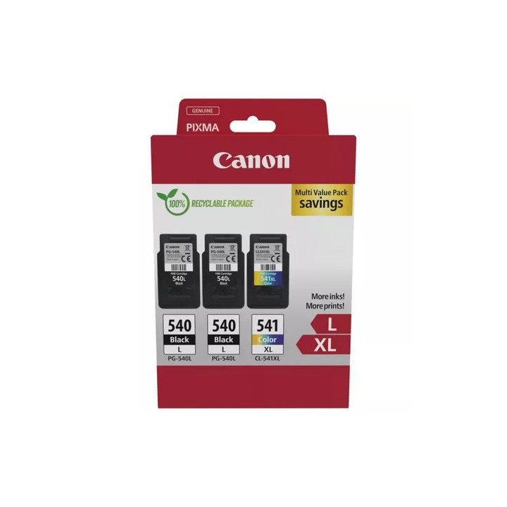 Canon PG540L Negro + CL541XL Color Pack de 2 Cartuchos de Tinta Originales - 5224B017