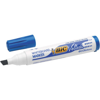 Bic Velleda 1751 ECOlutions Marcadores para Pizarra - Punta Biselada - Trazo entre 3mm y 5.5mm - Tinta con Base de Alcohol - Ec