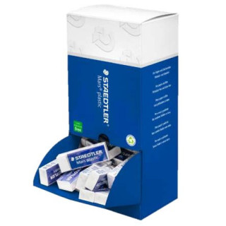 Staedtler Mars Plastic Goma de Borrar - Plastico - Alta Precision - Color Blanco