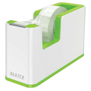 Leitz WOW Dispensador de Cinta Adhesiva - Para Rollos de hasta 19mm x 33m - Incluye Cinta Autoadhesiva Escribible - Color Blanc