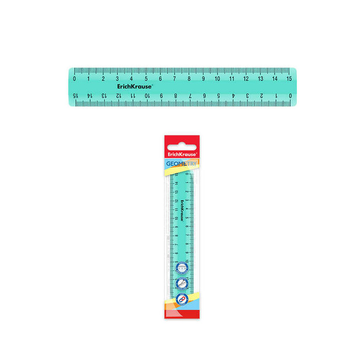 Erichkrause Regla Pastel Mint - 15cm - Menta - Bolsa de Polietileno