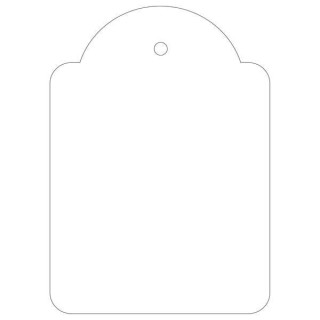 Apli Pack de 400 Etiquetas Colgantes 50x70mm - Con Hilo de Poliester Blanco Ajustable - Color Blanco