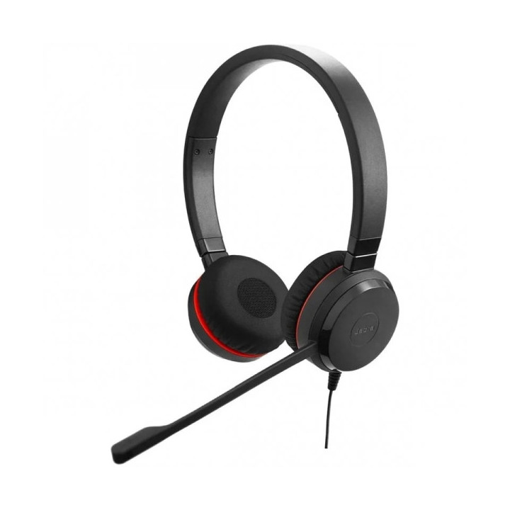 Jabra Evolve 30 UC Auriculares con Microfono - Conectividad Flexible USB o 3.5mm - Cancelacion de Ruido - Diadema Ajustable - C