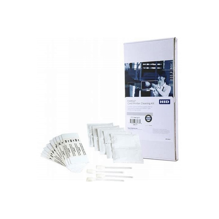 Fargo Kit de Limpieza con 10 Tarjetas de Limpieza + 4 Bastones + 3 Sobres Alcohol - 086177