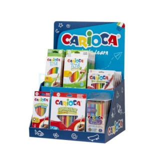 Carioca Expositor Lapices de Colores Incluye 12 Tita Box 12uds