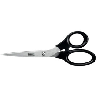 Leitz Tijeras de Acero Inoxidable 20cm - Agarre Ergonomico - Color Negro