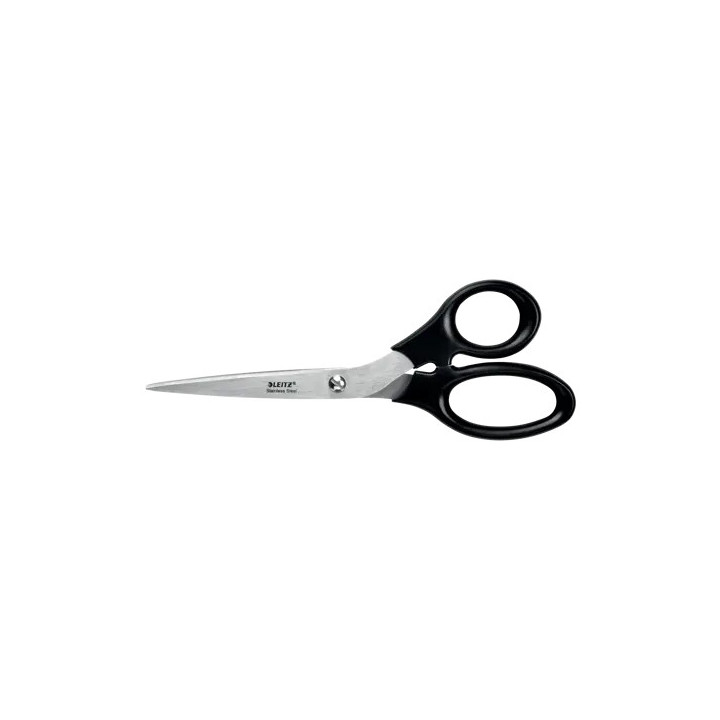 Leitz Tijeras de Acero Inoxidable 20cm - Agarre Ergonomico - Color Negro