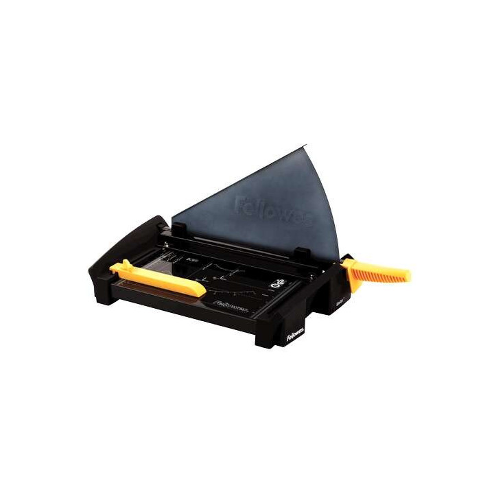 Fellowes Cortadora de Papel con Cuchilla en Acero Inoxidable - Capacidad de Corte 20 Hojas - Guias de Corte con Formatos Din -