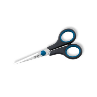 Dahle 54405 Office Comfort-Grip Tijeras de Acero Templado 14cm - Hojas Afiladas - Mangos Revestidos de Goma