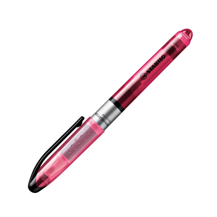 Stabilo Navigator Marcador Fluorescente - Zona de Agarre - Diseño Delgado - Practico Clip para Llevar - Trazo entre 2 y 5mm -