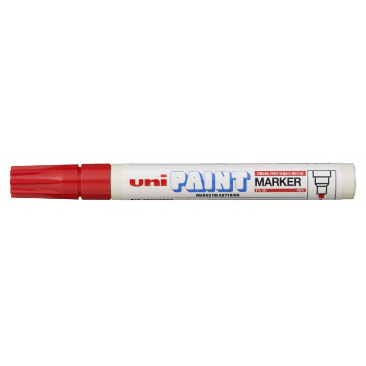 Uni-ball PX-20 Paint Marker - Marcador de Pintura - Punta Acrilica de Bala 2.2-2.8mm - Permanente en Todas las Superficies - Re