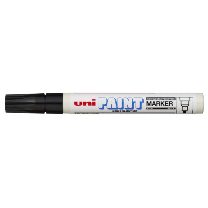 Uni-ball PX-20 Paint Marker - Marcador de Pintura - Punta Acrilica de Bala 2.2-2.8mm - Permanente en Todas las Superficies - Re