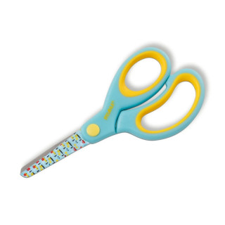 Dahle 54662 Kids Tijeras Infantiles 13cm - Puntas Redondeadas - Acero Inoxidable - Mangos Ergonomicos Recubiertos de Goma - Col