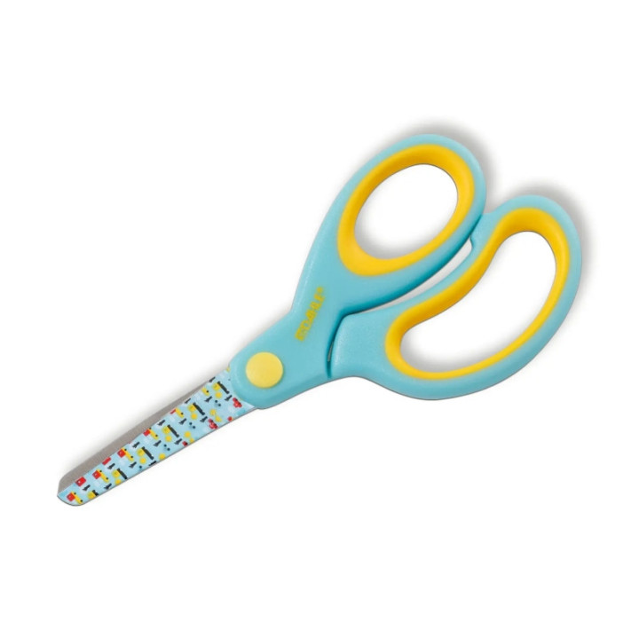 Dahle 54662 Kids Tijeras Infantiles 13cm - Puntas Redondeadas - Acero Inoxidable - Mangos Ergonomicos Recubiertos de Goma - Col