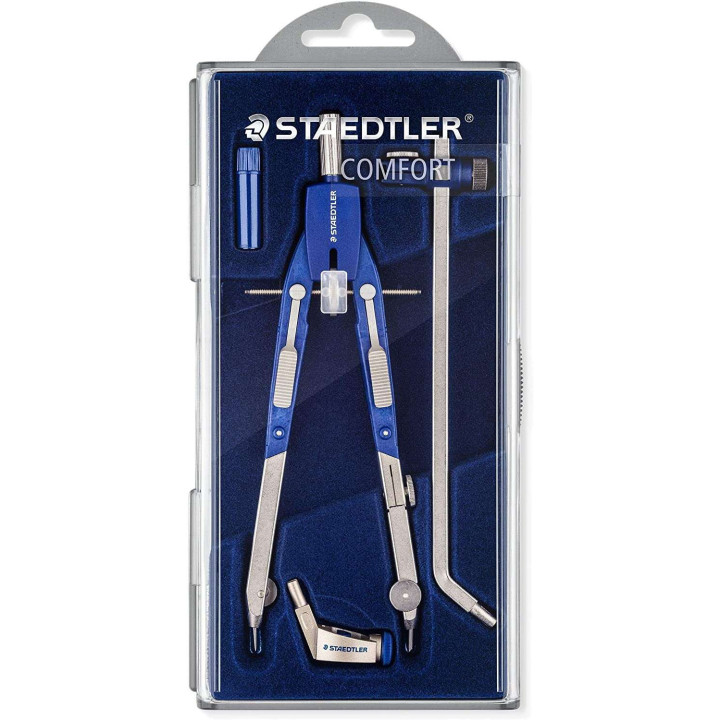 Staedtler Mars 552 02 Compas de Precision - Patas Articuladas - Ajuste Rapido