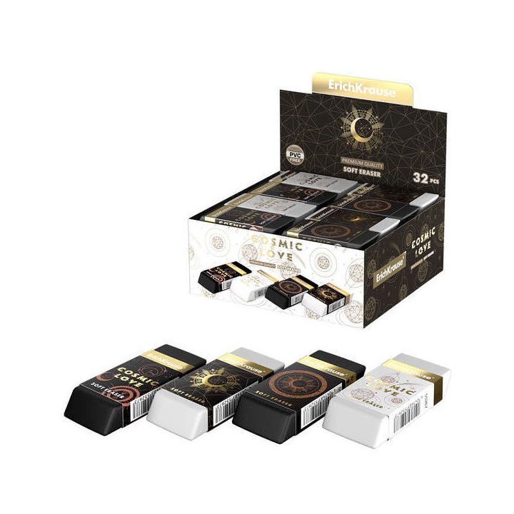 Erichkrause Magic Sky - Goma de Borrar de Alta Calidad - Diseño Magico y Colorido - Color Azul