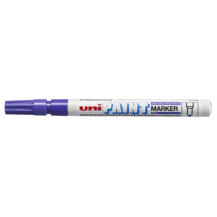 Uni-ball PX-21 Paint Marker - Marcador de Pintura - Punta Acrilica de Bala 0.8-1.2mm - Permanente en Todas las Superficies - Re