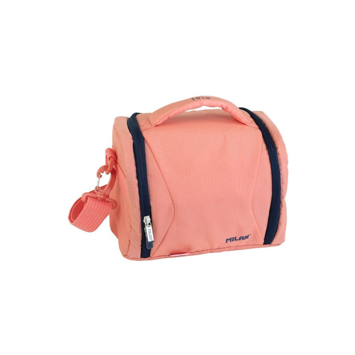 Milan Coleccion 430 Bolsa Isotermica Porta Alimentos 5L - Interior Aislante Termico - Apertura Total - Color Rosa