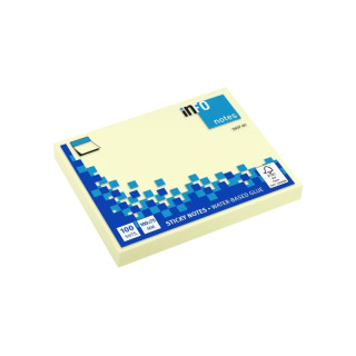 Global Notes inFO Bloc de 100 Notas Adhesivas 100 x 75mm - Certificacion FSCâ„¢ - Color Amarillo