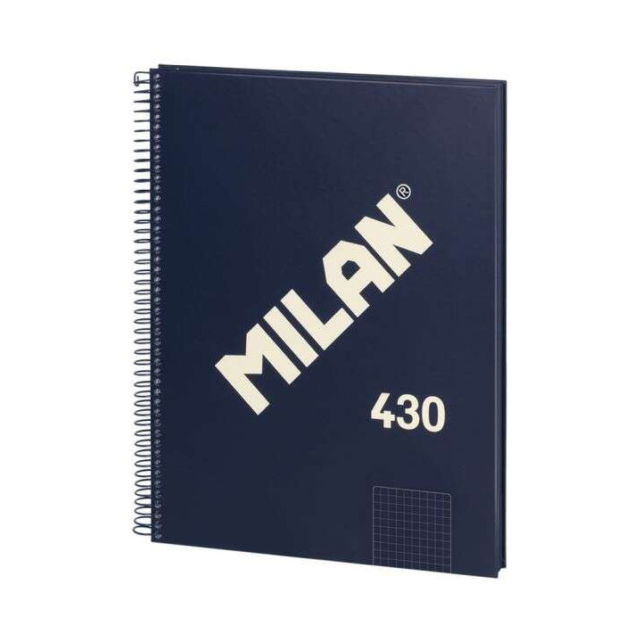 Milan Serie 1918 Cuaderno Espiral Formato A4 Cuadricula 5x5mm - 80 Hojas de 95 gr/m2 - Microperforado