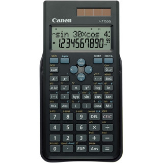 Canon F-715SG Calculadora Cientifica con Pantalla LCD 2 Lineas 16 Digitos - Calculo Interno de hasta 16 Digitos - 250 Funciones