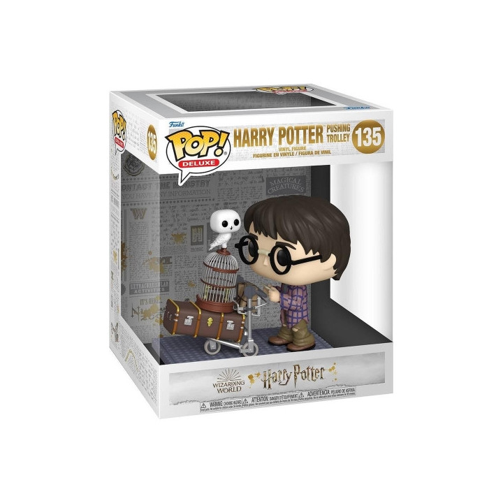 Funko Pop Deluxe Harry Potter Harry Potter Empujando Carrito - Figura de Vinilo - Altura 9.5cm aprox.