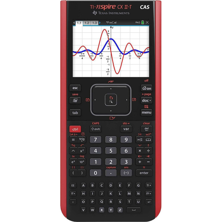 Texas Instruments TI-Nspire CX II-T CAS Calculadora Grafica Pantalla Retroiluminada a Color 320x240px - Software Compatible con