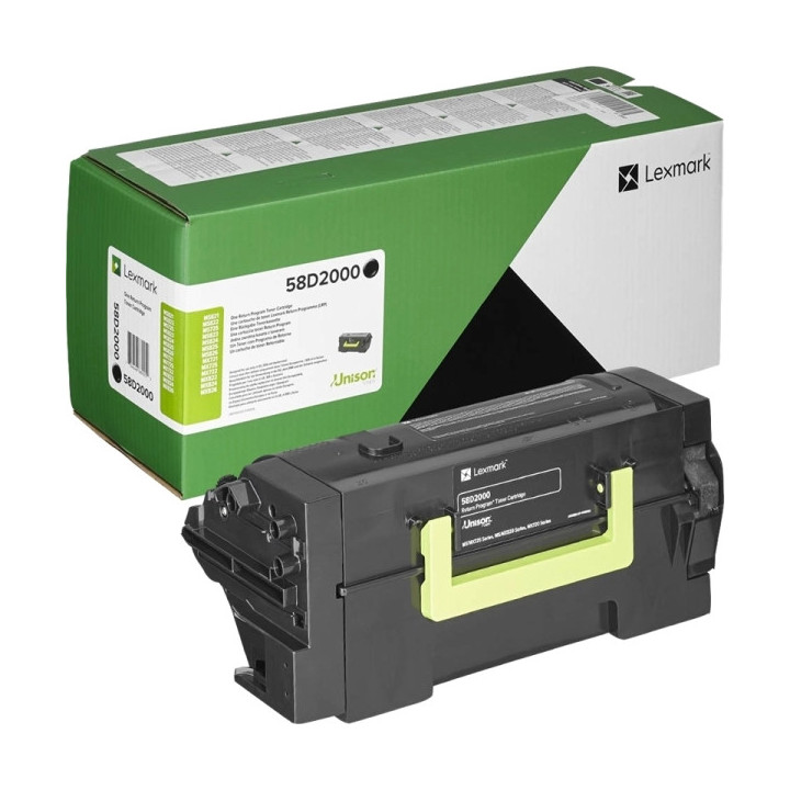 Lexmark MS725/MS821/MS822/MS823/MS825/MS826/MX721/MX722/MX822/MX826 Negro Cartucho de Toner Original - 58D2000