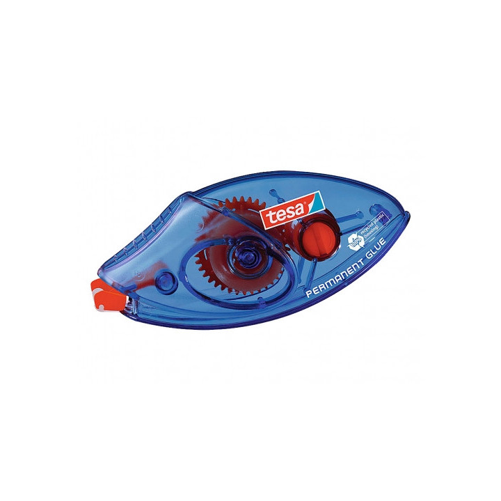 Tesa Roller EcoLogo Roller de Adhesivo Permanente 8.4mm x 8.5m - Adhesivo Extrafuerte - Preciso y Duradero - Fabricado con plas