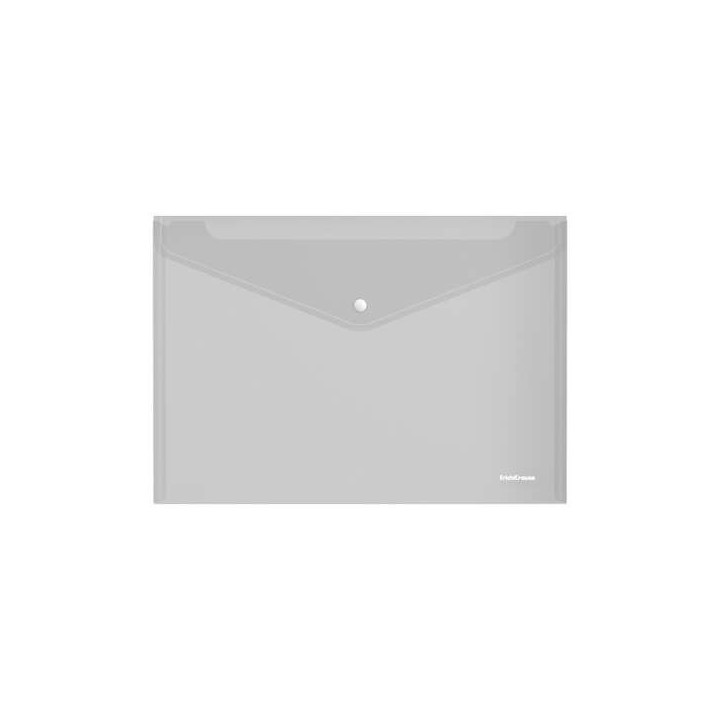 Erichkrause Fizzy Classic Sobre Portadocumentos A4 - Fabricado en Plastico - Textura Rugosa - Transparente