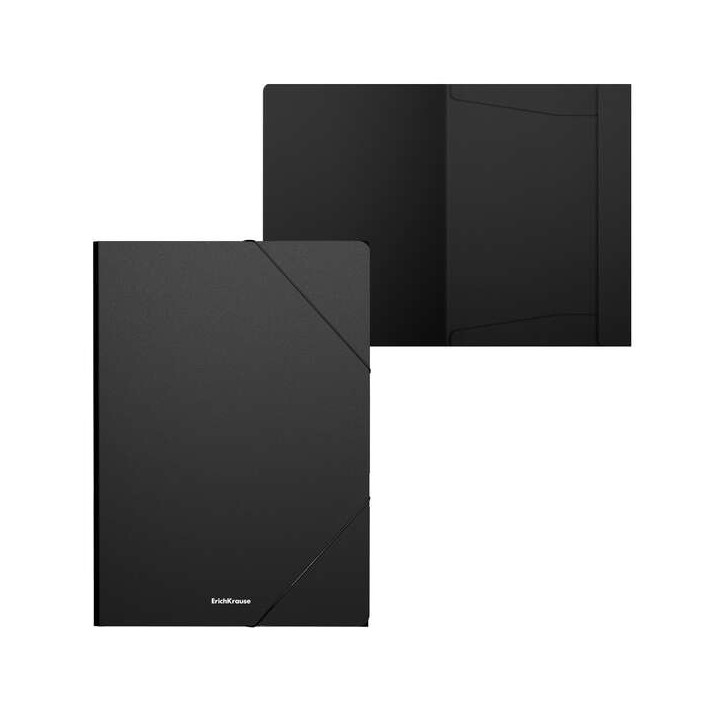 Erichkrause Matt Classic Carpeta Solapas A4 - Fabricada en Polipropileno - Color Negro