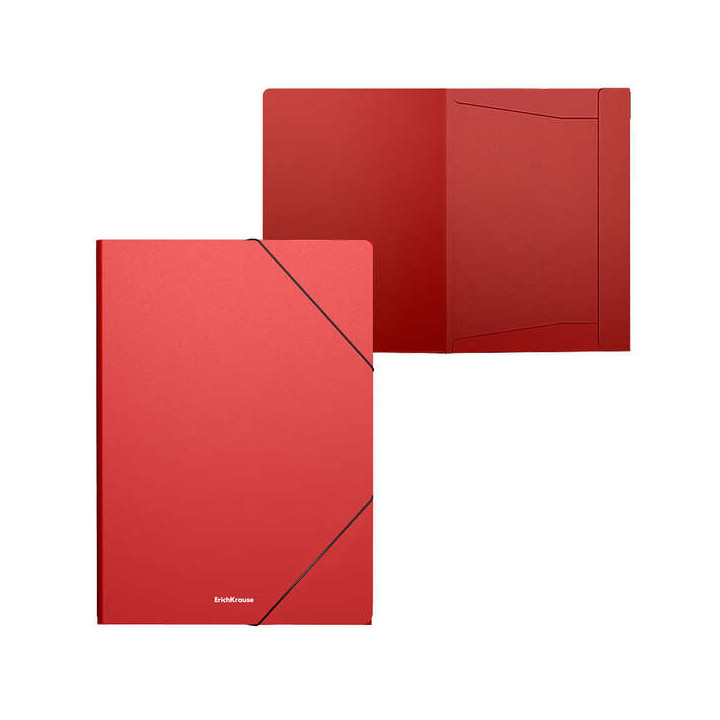 Erichkrause Matt Classic Carpeta Solapas A4 - Fabricada en Polipropileno - Color Rojo