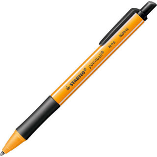Stabilo Pointball Boligrafo Retractil - Punta de 1mm - Tinta con Base de Aceite - Recargable - 79% Plastico Reciclado - Grip An