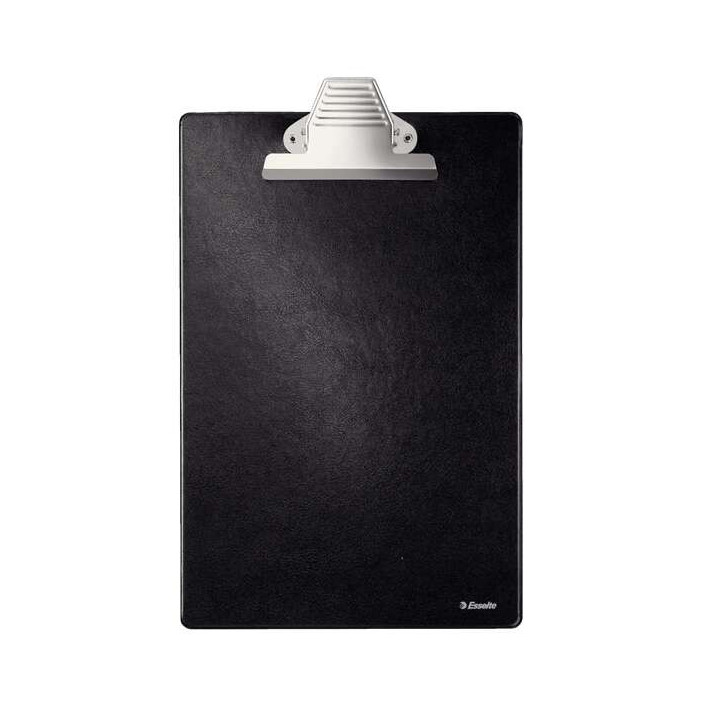 Esselte Carpeta de Base Forrada en Plastico con Pinza - Formato A4 - Color Negro