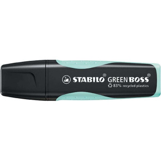 Stabilo Green Boss Pastel Marcador Fluorescente - Fabricado con un 83% de Plastico Reciclado - Trazo entre 2 y 5mm - Recargable