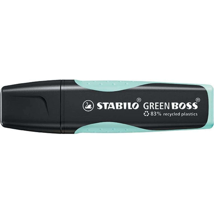 Stabilo Green Boss Pastel Marcador Fluorescente - Fabricado con un 83% de Plastico Reciclado - Trazo entre 2 y 5mm - Recargable