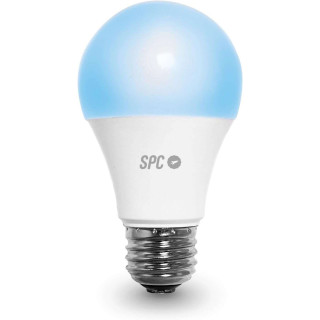 SPC Aura 1050 Bombilla Led Regulable Wi-Fi E27 - Ambientes Personalizables - Control desde la APP SPC Iot - Compatible con Alex