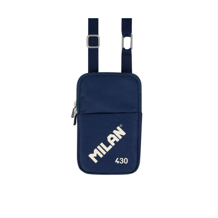 Milan Coleccion 430 Bolso Pequeño Bandolera - Tamaño Bolso 19x2.3x12.8cm - Cierre de Cremallera - Mosqueton de Aluminio - Col