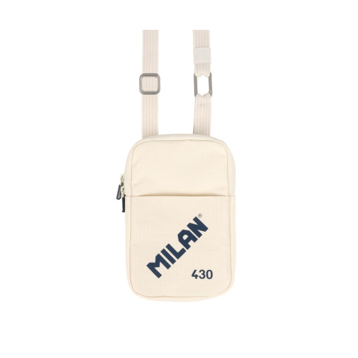 Milan Coleccion 430 Bolso Pequeño Bandolera - Tamaño Bolso 19x2.3x12.8cm - Cierre de Cremallera - Mosqueton de Aluminio - Col