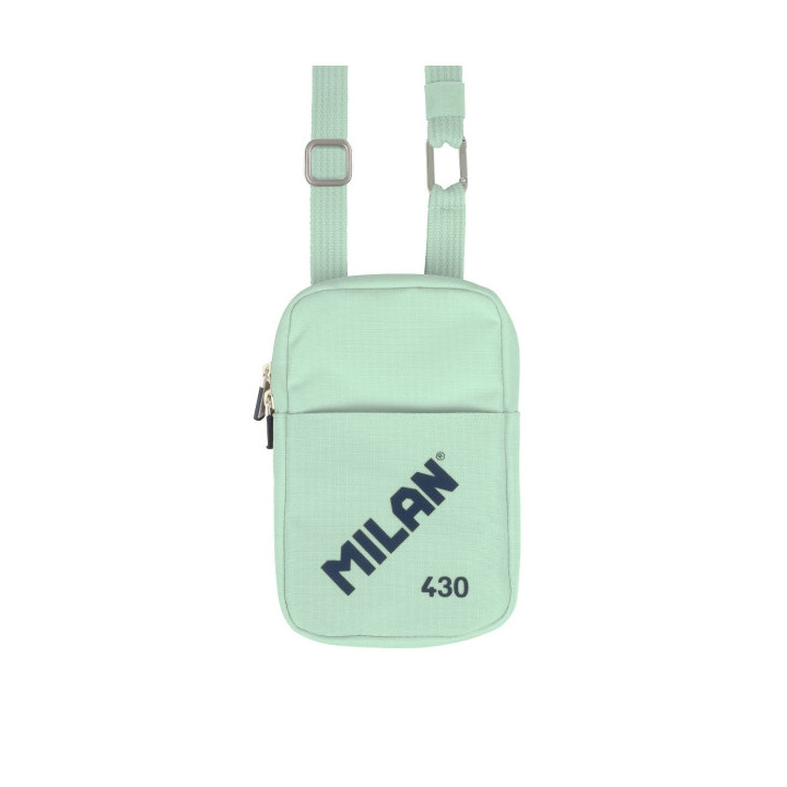 Milan Coleccion 430 Bolso Pequeño Bandolera - Tamaño Bolso 19x2.3x12.8cm - Cierre de Cremallera - Mosqueton de Aluminio - Col