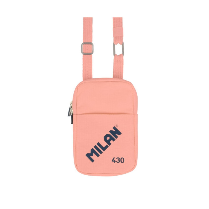 Milan Coleccion 430 Bolso Pequeño Bandolera - Tamaño Bolso 19x2.3x12.8cm - Cierre de Cremallera - Mosqueton de Aluminio - Col