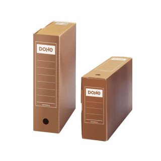 Dohe Caja de Archivo Definitivo Polipropileno Acanalado Lomo 100mm - Tamaño Folio - Utilizable en Horizontal y Vertical - Faci