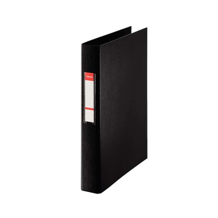 Esselte Carpeta de 2 Anillas 25mm - Formato Folio - Capacidad para 190 Hojas - Color Negro