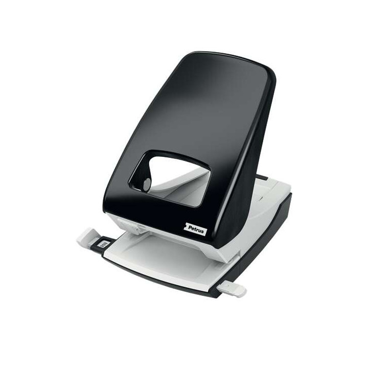 Petrus 95 Taladro Perforador Metalico - Hasta 40 Hojas - Marcas de Formato - Facil Vaciado - Punzones 5.5mm