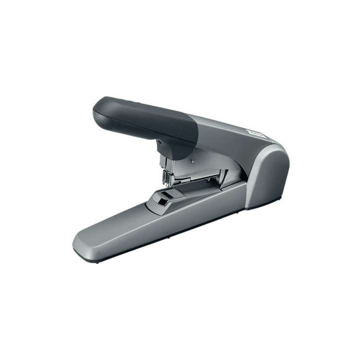 Petrus 1400 Grapadora de Gruesos - Hasta 60 Hojas - Grapado Plano - Para Grapas 25/10 - Color Gris