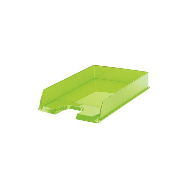 Esselte Europost Bandeja Portadocumentos - Plastico Transparente - Formato Vertical - A4 - Color Verde Transparente