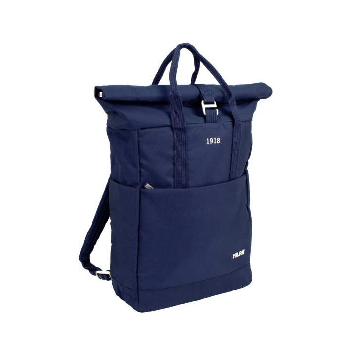 Milan Coleccion 430 Mochila Urbana 10L - Cierre Superior Enrollable - 2 Bolsillos Laterales - Bolsillo Trasero Acolchado - Asas